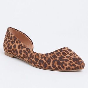 Torrid | Wide Width Leopard Print D’Orsay Flats